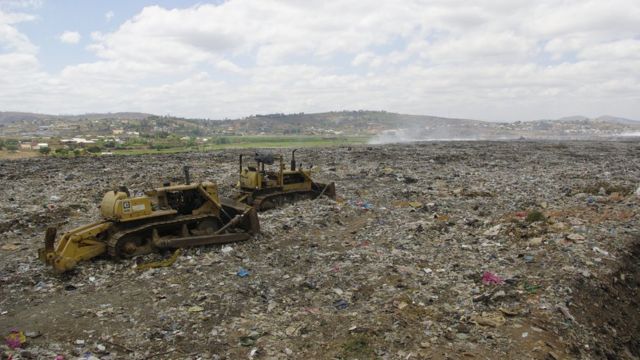 La décharge d'Andralanitra s'étend sur 20 hectares.