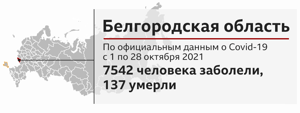Данные по заболеванию ковидом, Белгородская область
