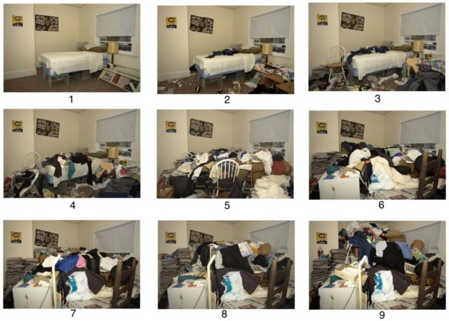 Images used to assess hoarding disorders