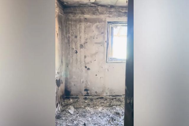 Дом в Кфар Аза после нападения ХАМАС