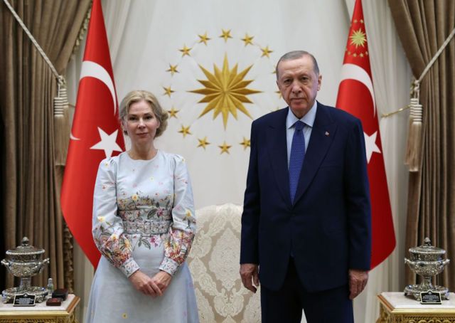 İsveç'in yeni büyükelçisi Malena Mard Eylül ayında Ankara'da Cumhurbaşkanlığı'nda kabul edildi