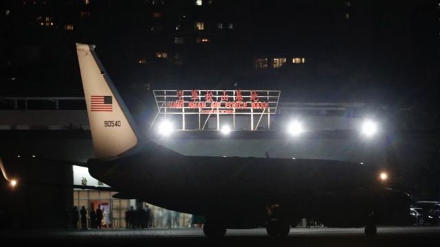 Pelosi'yi taşıyan uçak