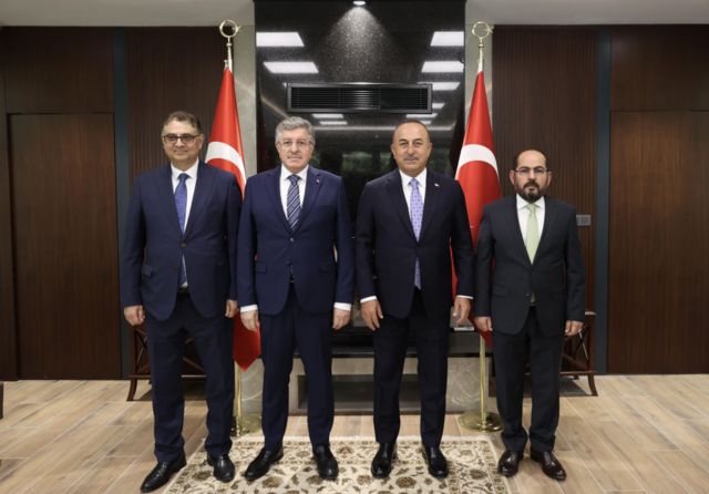 Dışişleri Bakanı Çavuşoğlu Suriyeli muhalif liderlerden oluşan heyet ile 