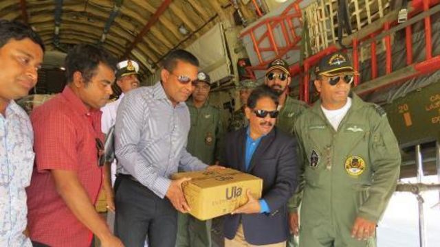 மாலத்தீவுக்கு இந்தியா செய்த உதவிகள்