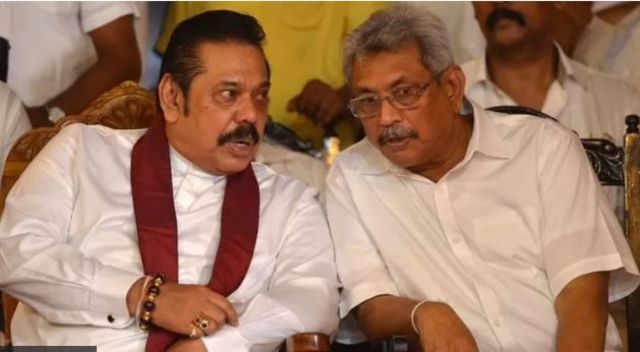 Labada madax ee walaalaha ah, Mahinda Ra'iisul Wasaare iyo Madaxweyne ayuu kasoo noqday Sri Lanka (Bidix) iyo Gotabaya Rajapaksa oo ah madaxweynaha haatan ee Sri Lanka