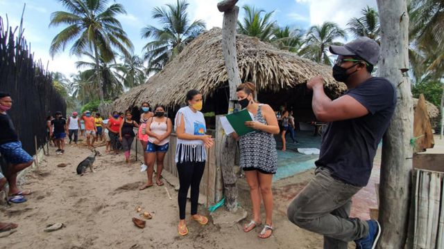 Turistas en Palomino