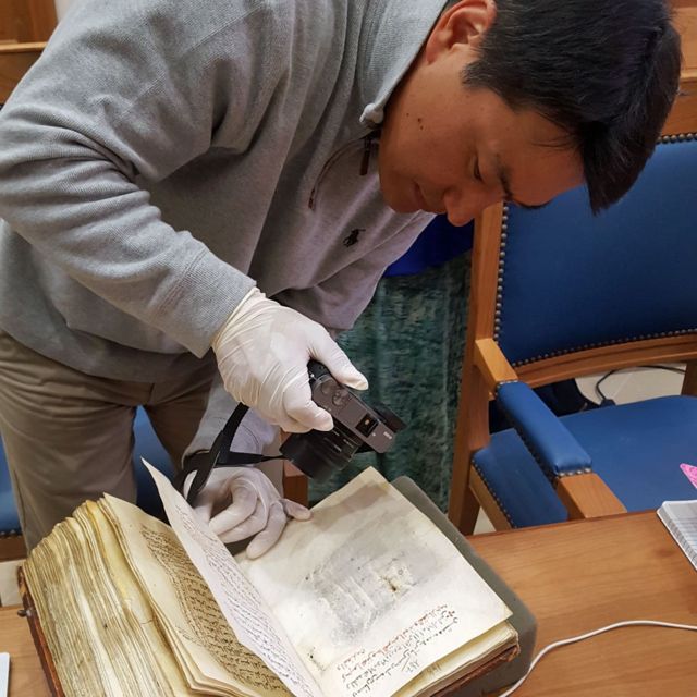 Hidden writing in ancient desert monastery manuscripts