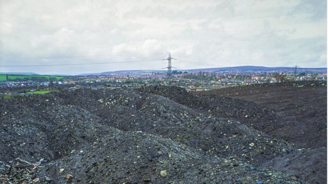 Отвалы угольной шахты, неподалеку от городка Хлей