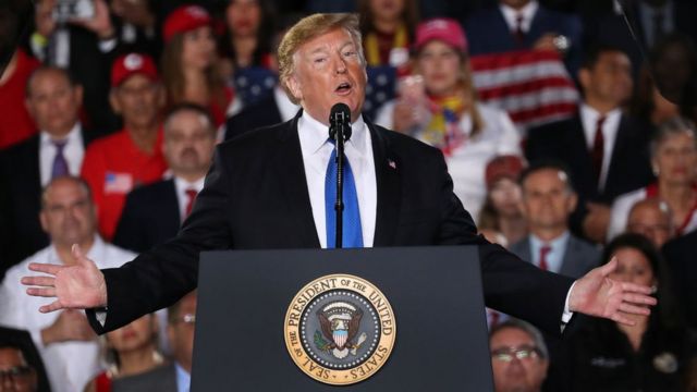 Trump en Florida el pasado lunes