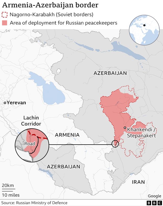 map of Nagorno-Karabakh