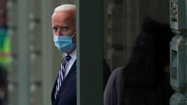 Biden after a media address on a law Trump seeks to repeal, November 10, 2020