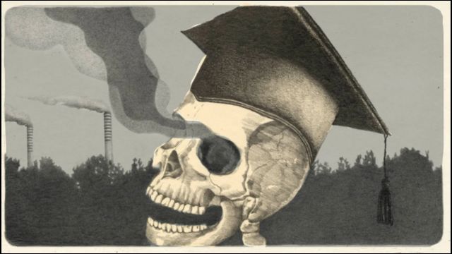 Kep takmış kurukafa resmi.