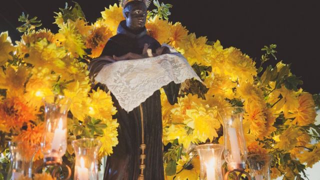 Imagem de São Benedito, foto cedida pelo frei Alvaci Mendes da Luz