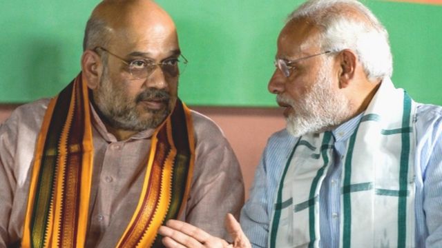 నరేంద్ర మోదీతో అమిత్ షా