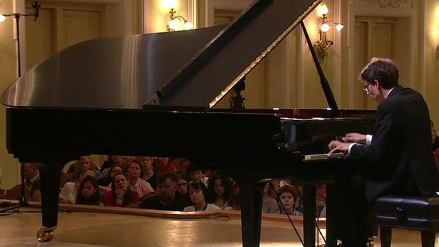 Lucas Debargue plays the piano