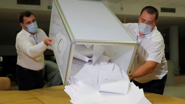 Подсчет голосов в Минске