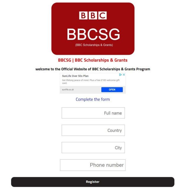 Fake news!!! BBC don wash hand comot for 'fake scholarship' BBC News