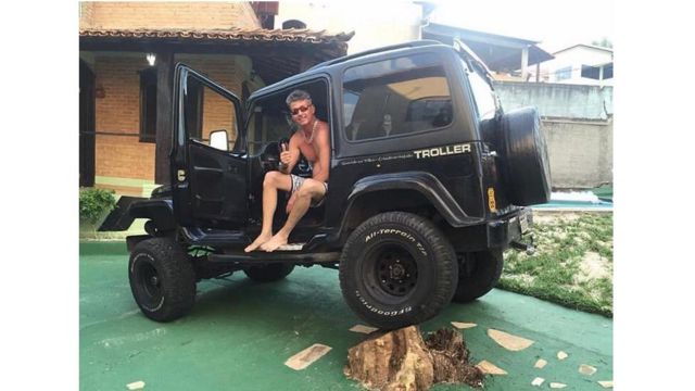 Ramon em seu carro em 2017