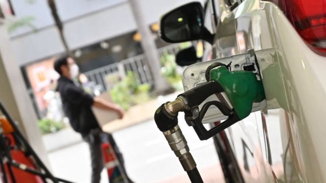 Gasolinera en Hong Kong.