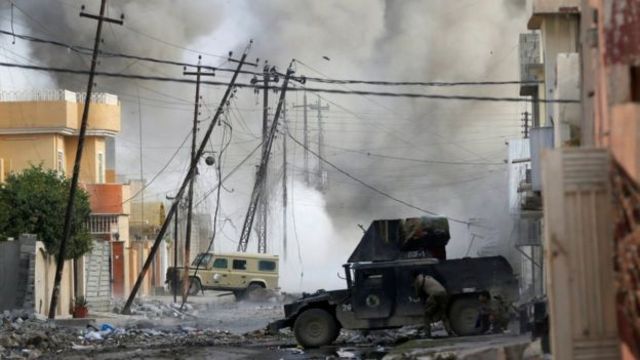 استهدف تفجير انتحاري شنه مسلحو تنظيم الدولة الإسلامية القوات العراقية الخاصة