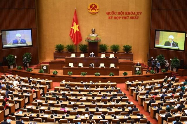 Một phiên họp của Quốc hội Việt Nam