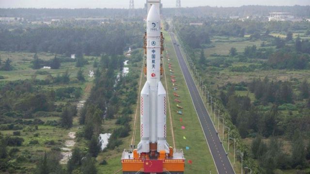 The Chinese investigation has a long March 5 rocket