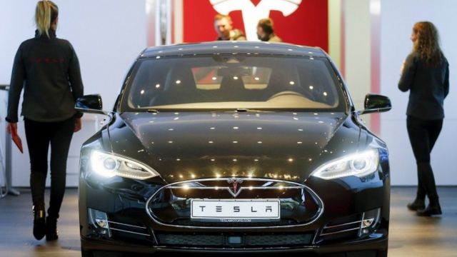 California-based company Tesla makes electric cars