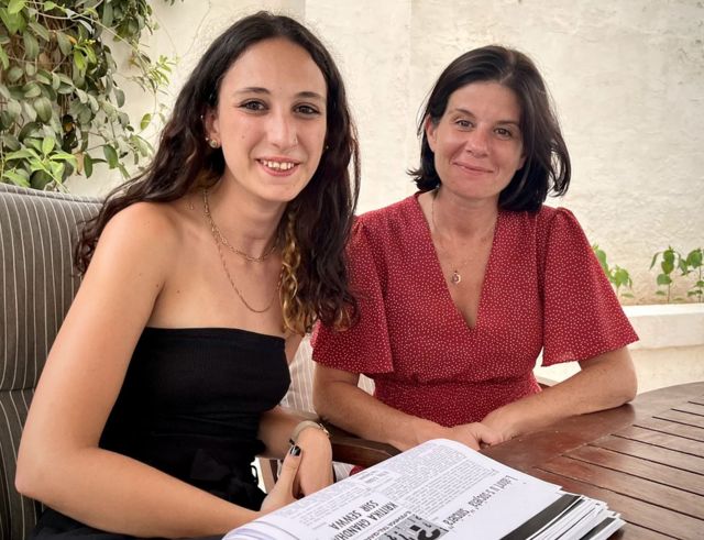 The activist Maya Dimitrijevic and her mother Lara Dimitrijevic.