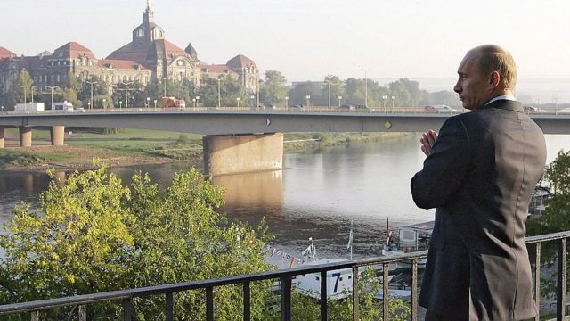 Путин в Дрездене в 2006 году