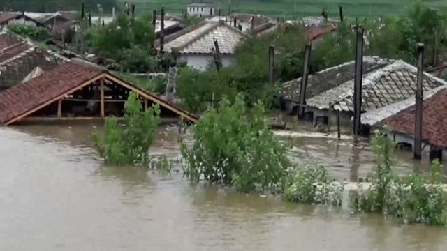 Inondations en Corée du Nord
