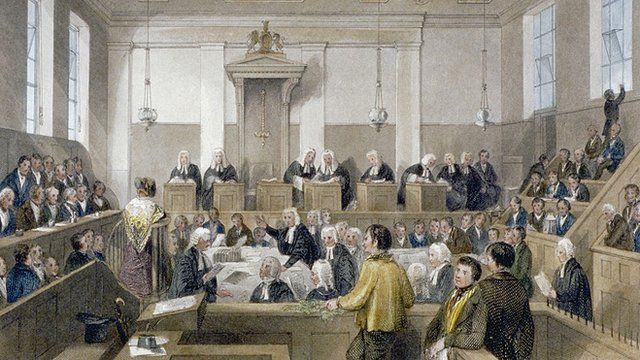 دادگاهی در لندن در قرن نوزده