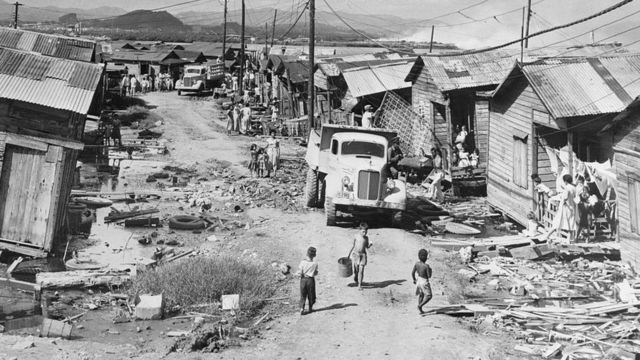 Imagen de una comunidad en San Juan en 1951