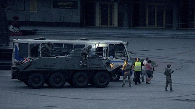 На месте захвата автобуса в Луцке