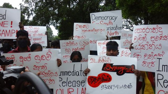 Protest in Vavuniya