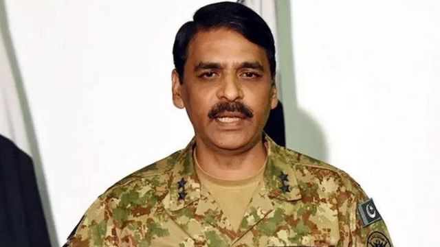 पाकिस्तानी सेना के प्रवक्ता मेजर जनरल आसिफ़ गफूर