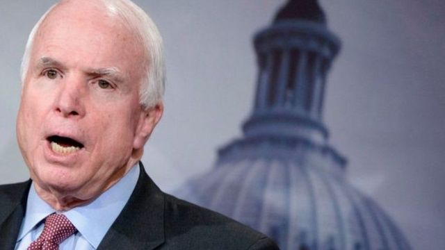 John McCain ayaa laga helay kansar