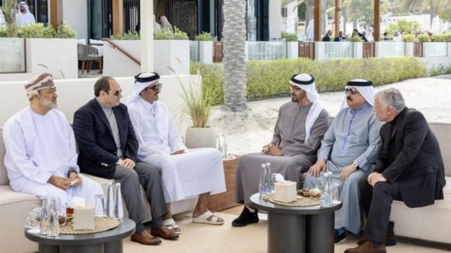 Arab leaders during the Abu Dhabi summit