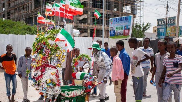 Celebraciones del 27 aniversario de la autodeclarada independencia de Somalilandia en Hargeisa, en 2018.