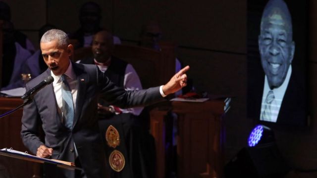 Barack Obama at Elijah Cummings' funeral