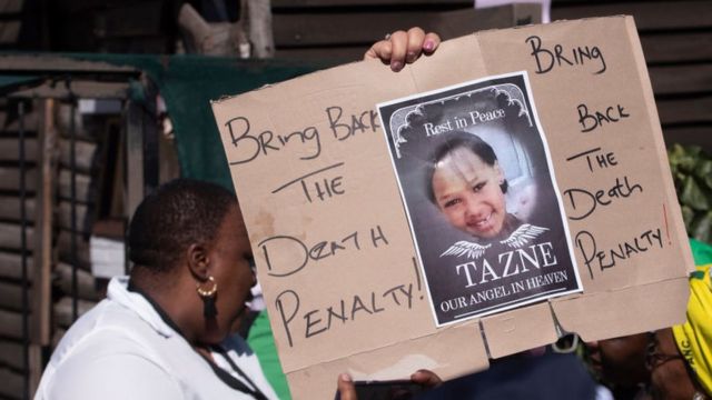 Affiche disant "Ramenez à la peine de mort".
