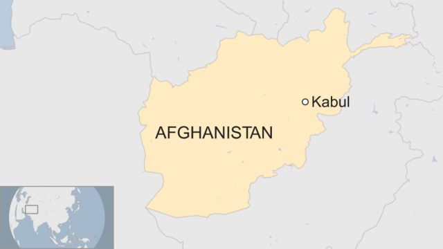 Map of Afghanistan and Kabul