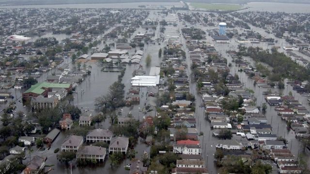 Последствия урагана "Катрина", фото 29 августа 2005 года