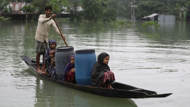 فيضانات في سيلهيت في بنغلاديش
