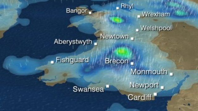 Weather: Heavy rain warning in north Wales - BBC News