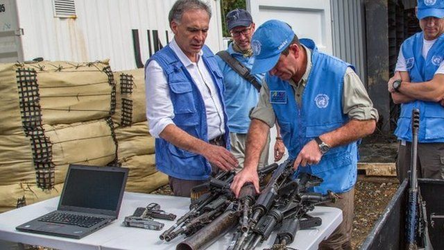 Entrega de armas de las FARC