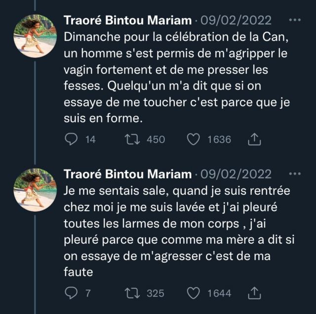 Twitter de Bintou Traoré