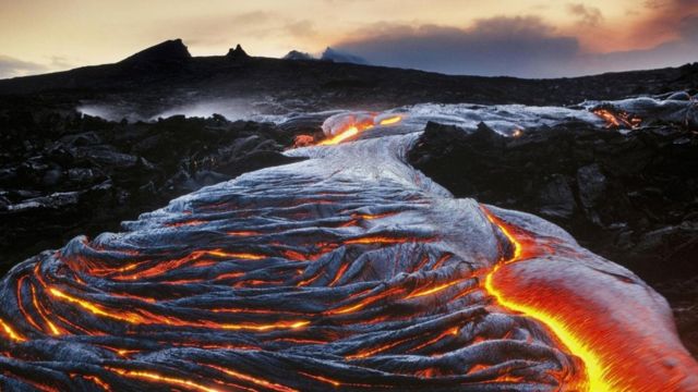 夏威夷的火山喷发
