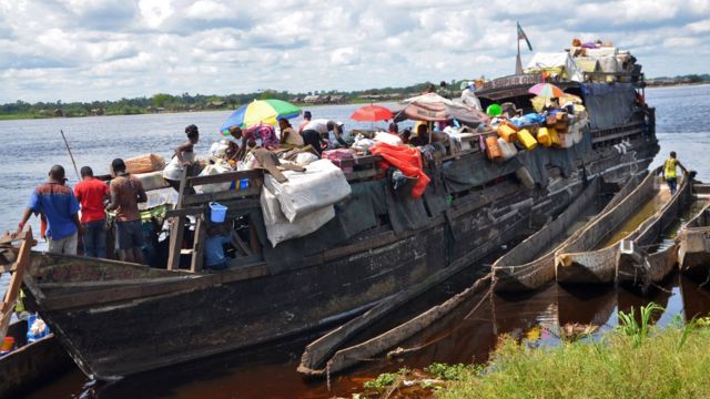Une trentaine de disparues dans un naufrage sur le fleuve Congo - BBC News  Afrique