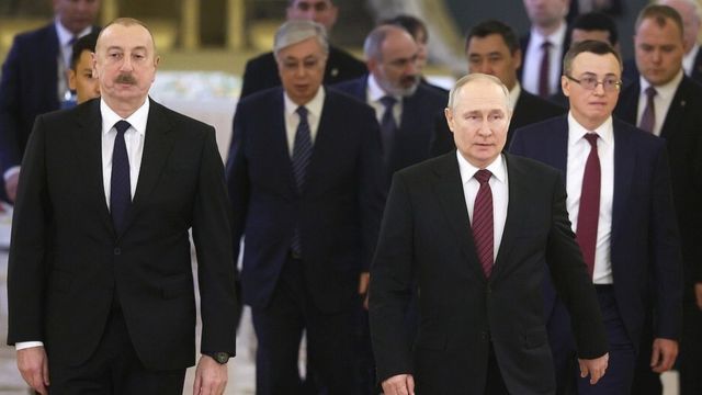 Алиев, Пашинян и Путин