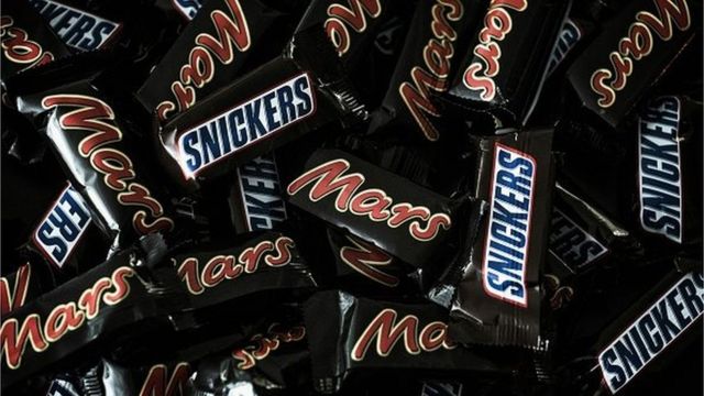 Mars and Snickers chocolate bars